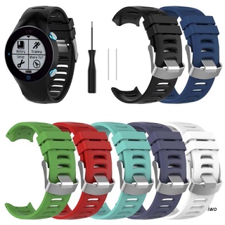 Iwo สายนาฬิกาข้อมือซิลิโคน แบบเปลี่ยน สําหรับ Garmin Forerunner 610 Watch