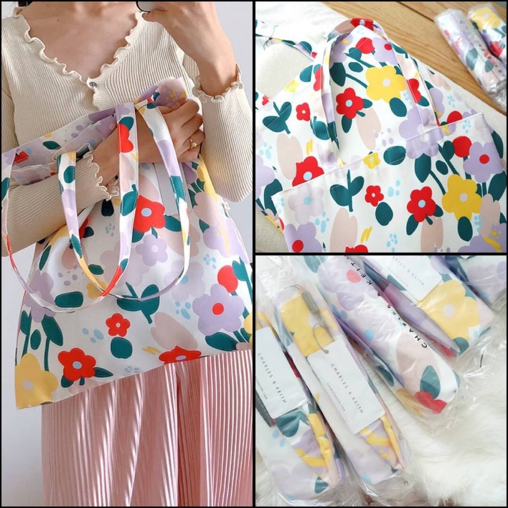 กระเป๋าผ้า CHARLES & KEITH ของแท้ (Limited Edition)