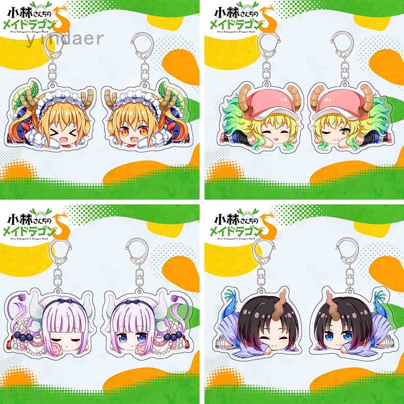 พวงกุญแจอะคริลิครูปการ์ตูน Miss Kobayashi's Dragon Maid Kanna Kamui