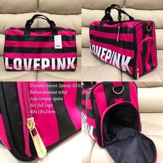 กระเป๋าเดินทางพรีเมี่ยม Victoria’s Secret Love Pink Travel Bag