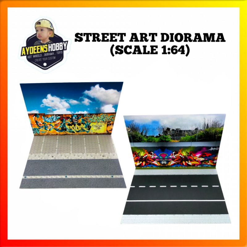 DIORAMA DIY STREET ART SCALE 1/64