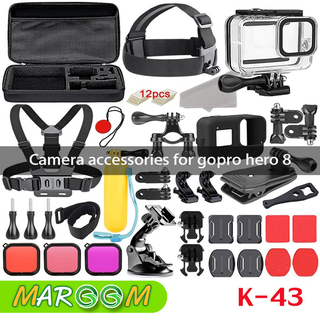 Gopro HERO8 Accessories Kit-2 อุปกรณ์เสริมสําหรับกล้อง Gopro Hero 8 (K-43) พร้อมส่ง