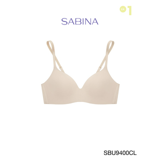 SABINA BRALESS เสื้อชั้นใน Invisible Wire (ไม่มีโครง) Seamless Fit รุ่น Pretty Perfect  รหัส SBU9400CL สีเนื้ออ่อน