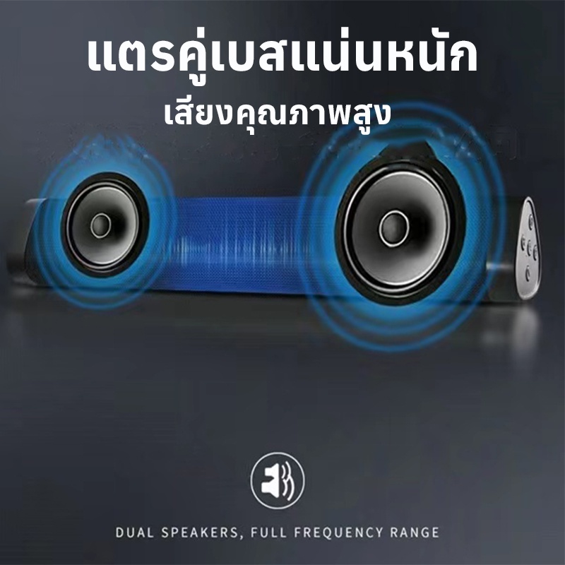 ลำโพง A15 ลำโพงบลูทูธ ลำโพงพกพา เสียงทุ้มหนักแน่น บลูทูธ 5.0 รองรับ 4โหมดการเล่น: Bluetooth, TF Card, USB , AUX IN