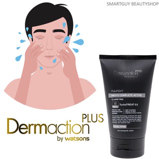 Dermaction Plus By Watsons Men’s Complete Active Facial Foam 100ml คลีนซิ่งโฟมทำความสะอาดผิวหน้าผู้ชายสูตรพิเศษ