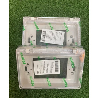 NANO-411C แผงหน้ากาก 3.5x5x1 มีฝาครอบใส