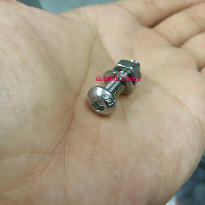 ปุ่ม L สแตนเลส m6 x 25 bolt L cap 6x25 bolt 10 bolt L ปุ่ม ss m6