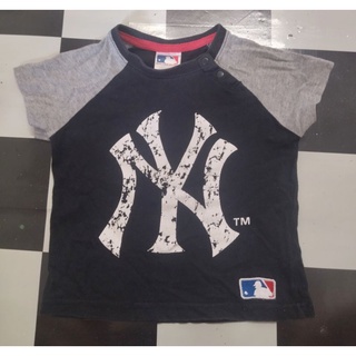 เสื้อเด็ก NY MAJOR LEAGE BASEBALL ไซส์80 งานน่ารัก ของแท้100% แถมจัดส่งฟรีค่ะ