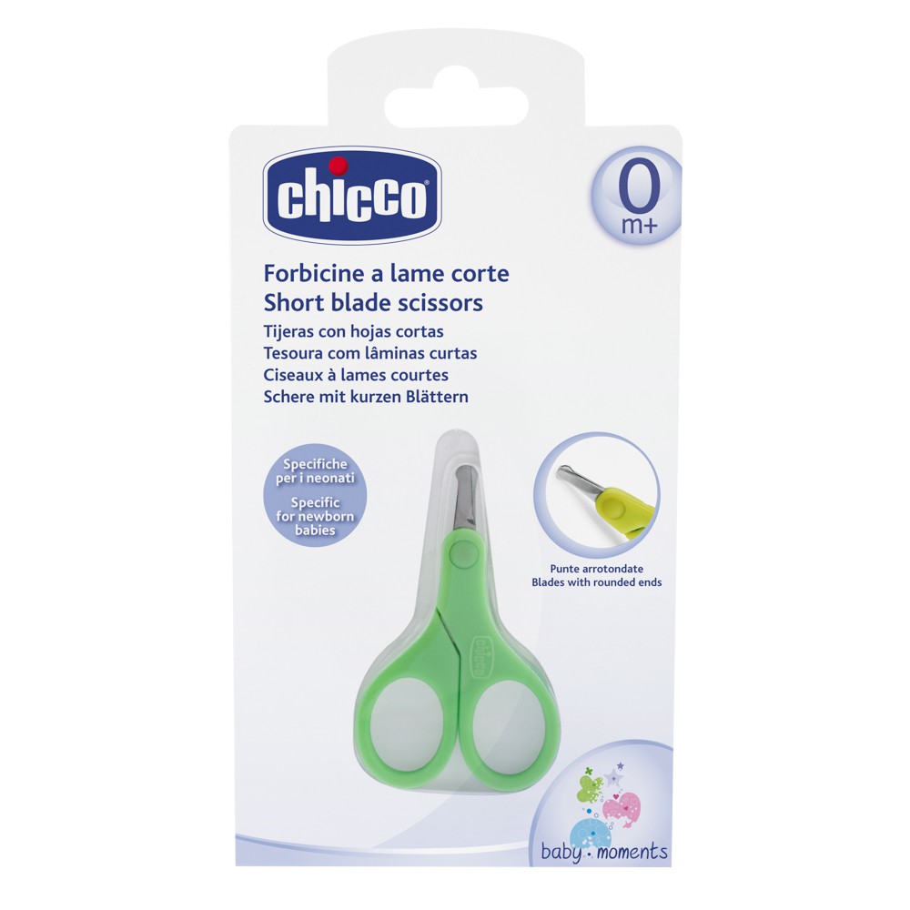 CHICCO مقص أظافر أطفال برأس دائري قصير — صورة 3