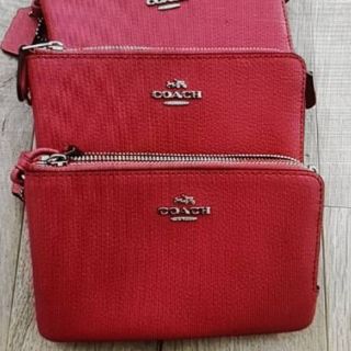 Coach wristlet 2 zip