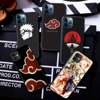 เคสโทรศัพท์ TPU แบบนิ่ม ลาย Akatsuki Naruto สําหรับ iPhone 6 6S 7 8 Plus X XS XR 11 Pro Max A15