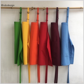 ผ้ากันเปื้อน สายคล้องคอปรับระดับความยาวได้ #A