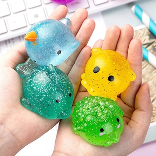 Big Spongy Squishy Mochi Fidget Toys Kawaii Animal Soft Toys Stress Fun Squeeze Powder Ball X9F8