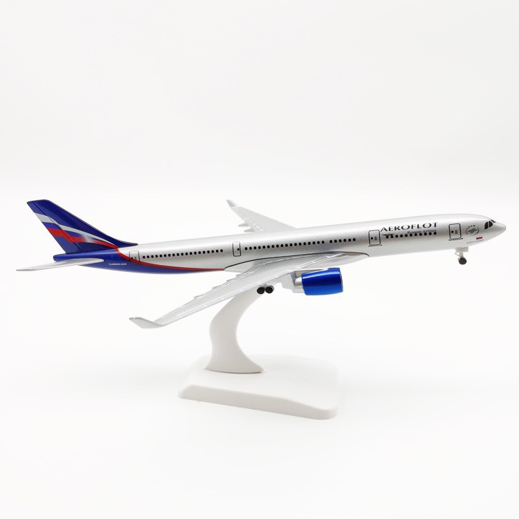 [20CM] โมเดลเครื่องบิน Aeroflot 330 มีล้อ วัสดุทำจากเหล็ก พร้อมฐาน สวย ของขวัญ ของสะสม ของตั้งโชว์ เสริมฮวงจุ้ย