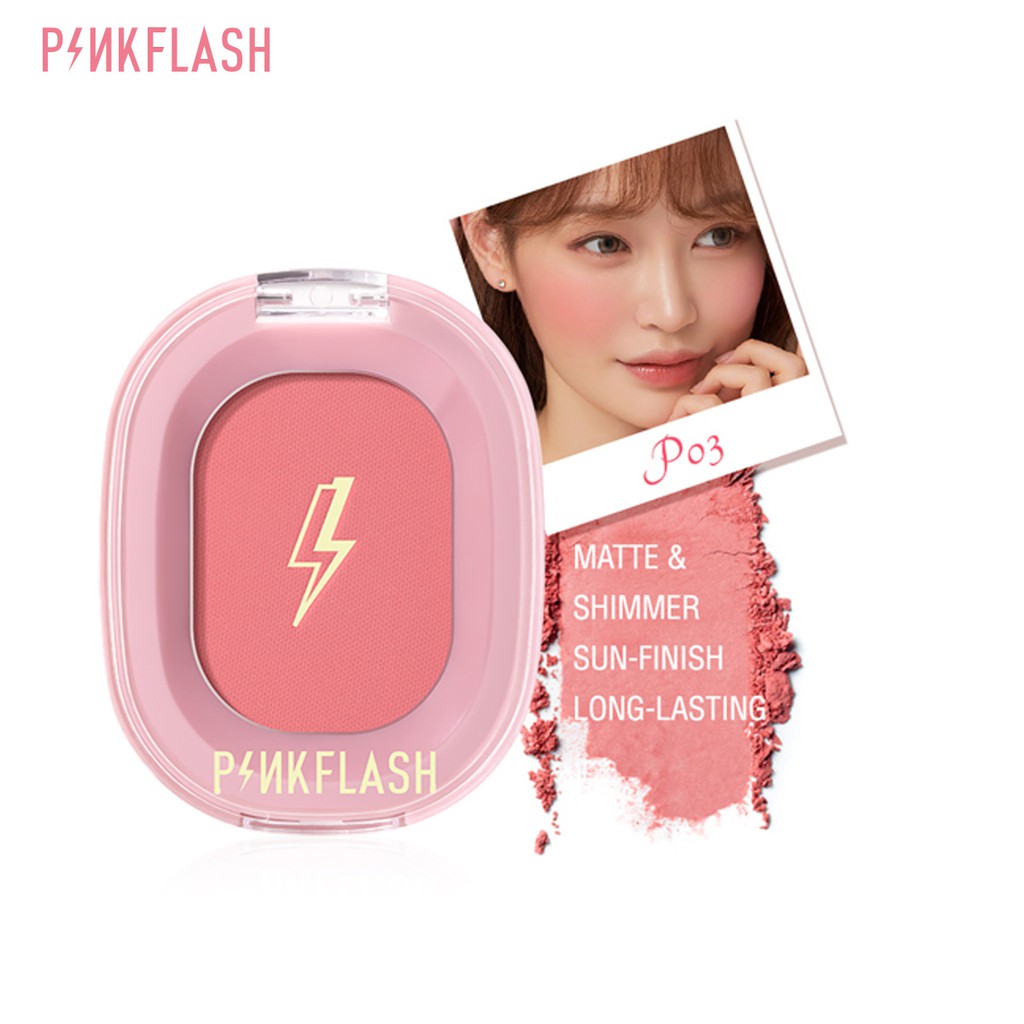 Pinkflash Ohmyhoney บลัชออน ปัดแก้ม สีธรรมชาติ ติดทนนาน #8