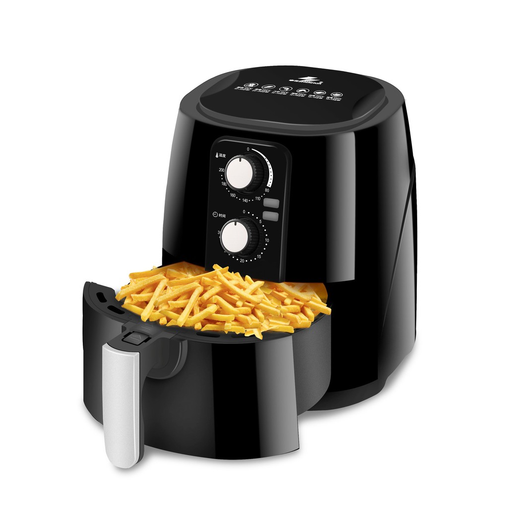 New Air Fryer Household 5.5L Large Capacity Electric Fryer Intelligent