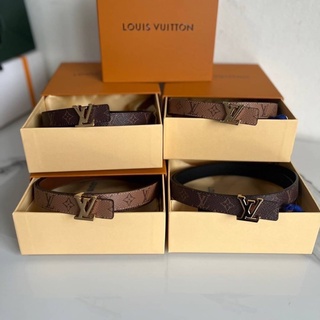 LOUIS VUITTON BELT LOGO 2CM เข็มจัดหนังแท้ ลาย Monogram Ori