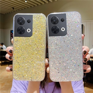 Ready Stock เคส Phone Casing OPPO Reno8 8Z 8Pro Reno 8 7 7Z 7Pro 6Z 6 Z Pro 5G 4G Fashion Flash Diamond Sparkling Phone Case TPU Softcase Shockproof Protection Transparent Back Cover เคสโทรศัพท์