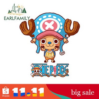 Earlfamily สติกเกอร์ไวนิล ลายการ์ตูนอนิเมะ One Piece Choba ขนาด 13x7.3 ซม. สําหรับติดตกแต่งหมวกกันน็อค รถจักรยานยนต์