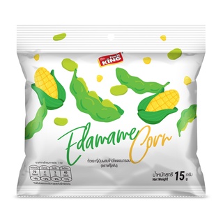 Fruit King Freeze Dried Edamame&amp;Corn ถั่วแระญี่ปุ่นผสมข้าวโพดอบกรอบ ตราฟรุ๊ตคิง