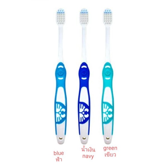 แปรงสีฟันเด็ก มี 3 สี ให้เลือก ญี่ปุ่น โดราเอมอน ebisu i am doraemon rubber grip toothbrush (6ปี-ผู้ใหญ่)