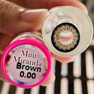 Mini Miranda Brown (1)(2) มินิ สีน้ำตาล -0.75 โทนแบ๊ว Kitty Kawaii Contact Lens Bigeyes คอนแทคเลนส์ ค่าสายตา สายตาสั้น