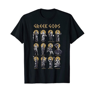 เสื้อยืดผ้าฝ้ายพิมพ์ลายเสื้อยืด พิมพ์ลาย Greek Gods สไตล์โบราณ