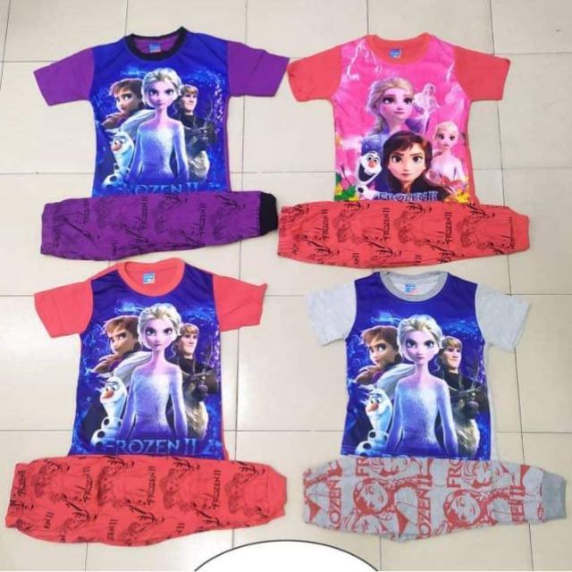พร้อมส่ง ชุด PYJAMAS FROZEN KIDS สําหรับเด็ก