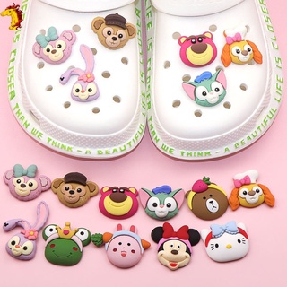 CROCS รองเท้า Daisy Strawberry Bear สําหรับผู้ใหญ่และเด็กน่ารัก