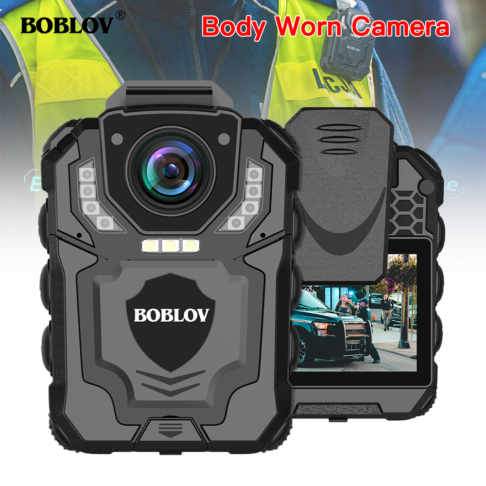 Boblov T5 1296P Body Camera Night Vision และเสียงบันทึกสวมใส่กล้องตํารวจสําหรับการจัดการกฎหมาย, Night Vision, Loop Recording, พร้อมของขวัญ