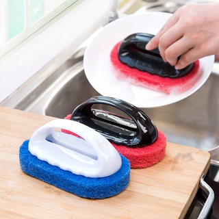 [1pc Multifunctional Kitchen Sponge Brush][Strong Decontamination Kitchen Cleaning Brush][ Cups Pot Bathroom Tiled Brush]