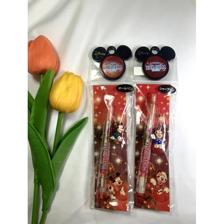 ✨สินค้ามือหนึ่ง✨ Limited‼️ เซตคู่ ดินสอ/ปากกา Mickey&amp;Minnie-Wakayama (Disney japan🏰🇯🇵)