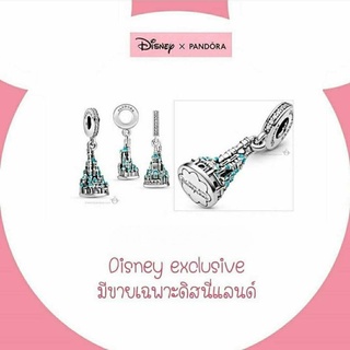 Pandora silver dangle **ปราสาท Disney parks