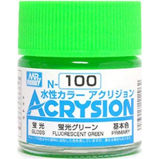 สีสูตรน้ำ Acrysion N100 Fluorescent Green