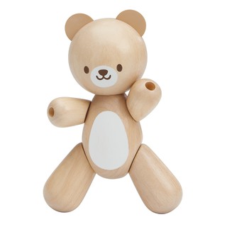 PlanToys ของเล่นไม้ แปลนทอยส์ ตุ๊กตาหมี BEAR (6m+)