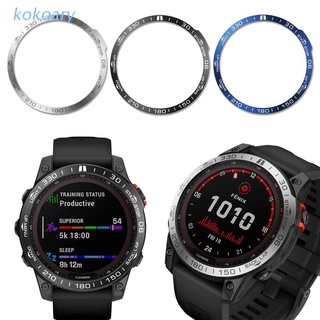 Kok กรอบเคสนาฬิกาข้อมือ กันรอยขีดข่วน สําหรับ Garmin Fenix 7X Bezel