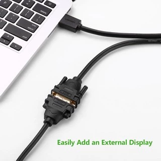 UGREEN รุ่น HD106 สาย HDMI to DVI 24+1 Cable รองรับภาพ FHD 1080P ใช้งานได้ 2 ทิศทาง