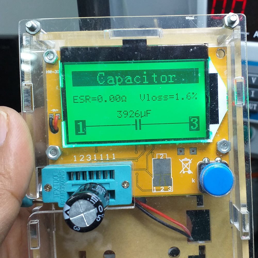 เครื่องวัดอุปกรณ์อิเล็กทรอนิกส์(รวมกล่อง)LCR-T4 Transistor Tester Diode