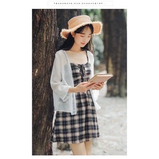 ☘️พร้อมส่ง☘️ เสื้อคลุมแฟชั่น ชีฟอง ไปทะเล ใส่ทำงาน น่ารัก สีขาว