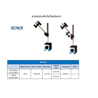 ฐานแม่เหล็กจับไดอัลเกจ *พร้อมส่ง* MAGNETIC STAND MT21A