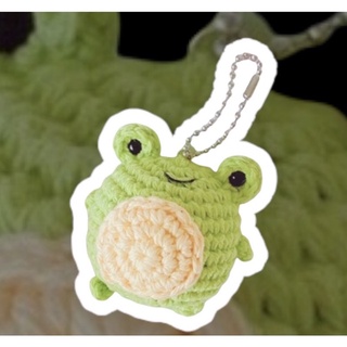 Froggy💚😊keychain พวงกุญแจกบน้อย💕งานแฮนด์เมด💫ถักจริง💕