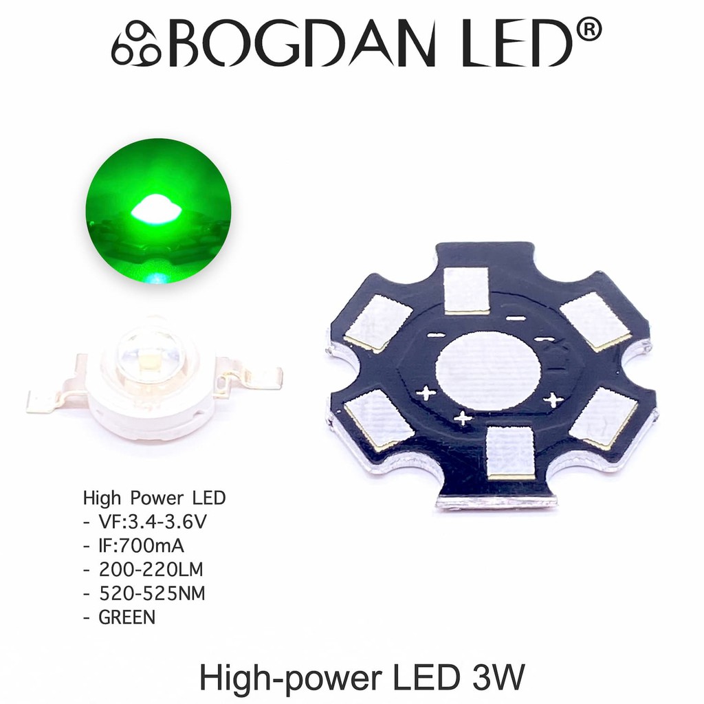 LED High power 3W RGBW แอลอีดีลูกปัดสี RGBW ให้ความสว่างสูง ความร้อนต่ำ อายุการใช้งานยาวนาน สินค้าพร้อมส่งในไทย