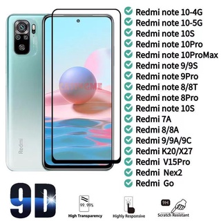 ฟิล์มกระจกนิรภัยกันรอยหน้าจอสําหรับ Xiaomi Redmi Note10 10S 9 8 V15 Pro Max 9S 8T 7A 8A 9A 9C K20 X27 Nex2 Go Note10 Redminote10 4G 5G