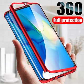 Case Huawei Y9S เคสหัวเว่ย เคสประกบหน้าหลัง แถมฟิล์มกระจก1ชิ้น เคสแข็ง เคสประกบ 360 องศา สวยและบางมาก สีดำสีแดง