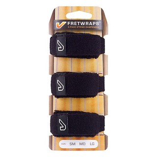 GruvGear Fret Wrap set 3 (3PK-BK แพ็ค 3 ชิ้น) อุปกรณ์ลด Overtone และเสียง Resonance ส่วนเกิน  สีดำ