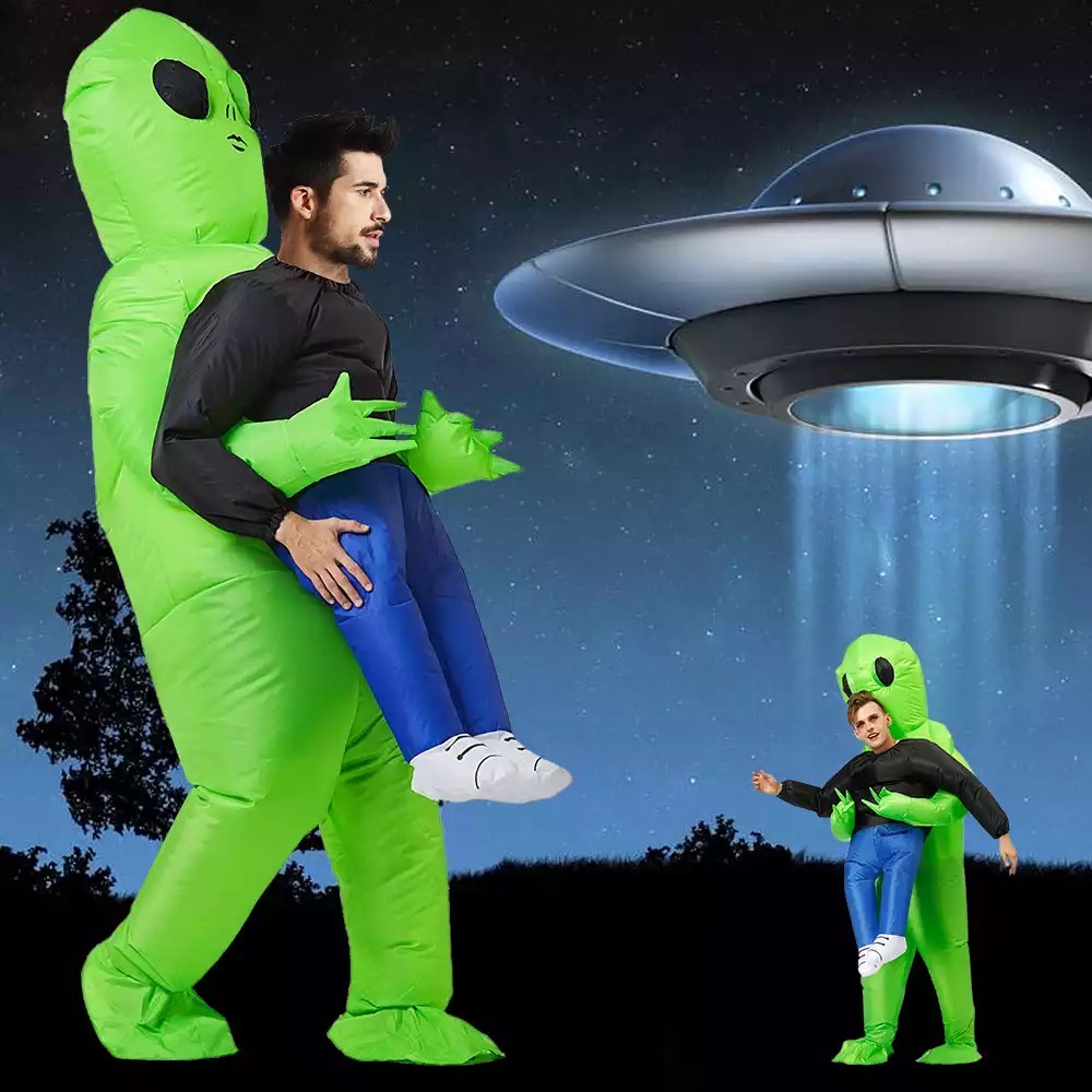 พร้อมส่ง!!! ชุดเอเลี่ยน alien ชุดแฟนซี งานเลี้ยง ปาร์ตี้ งานกีฬา พาเหรด Alien costume cosplay
