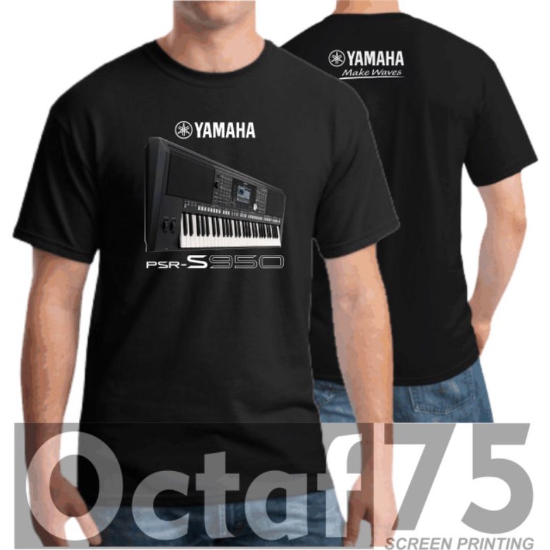 เสื้อยืดเพลง/คีย์บอร์ดเมาส์/yamaha PSR-S950 men& 39;s top distro music t-shirt