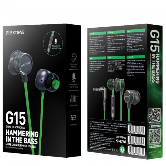 💥💥พร้อมส่ง💥💥 Plextone G15 Mark III หูฟังเกมมิ่ง Gaming Earphone 🚩🚩รับประกัน 1 ปี🚩🚩