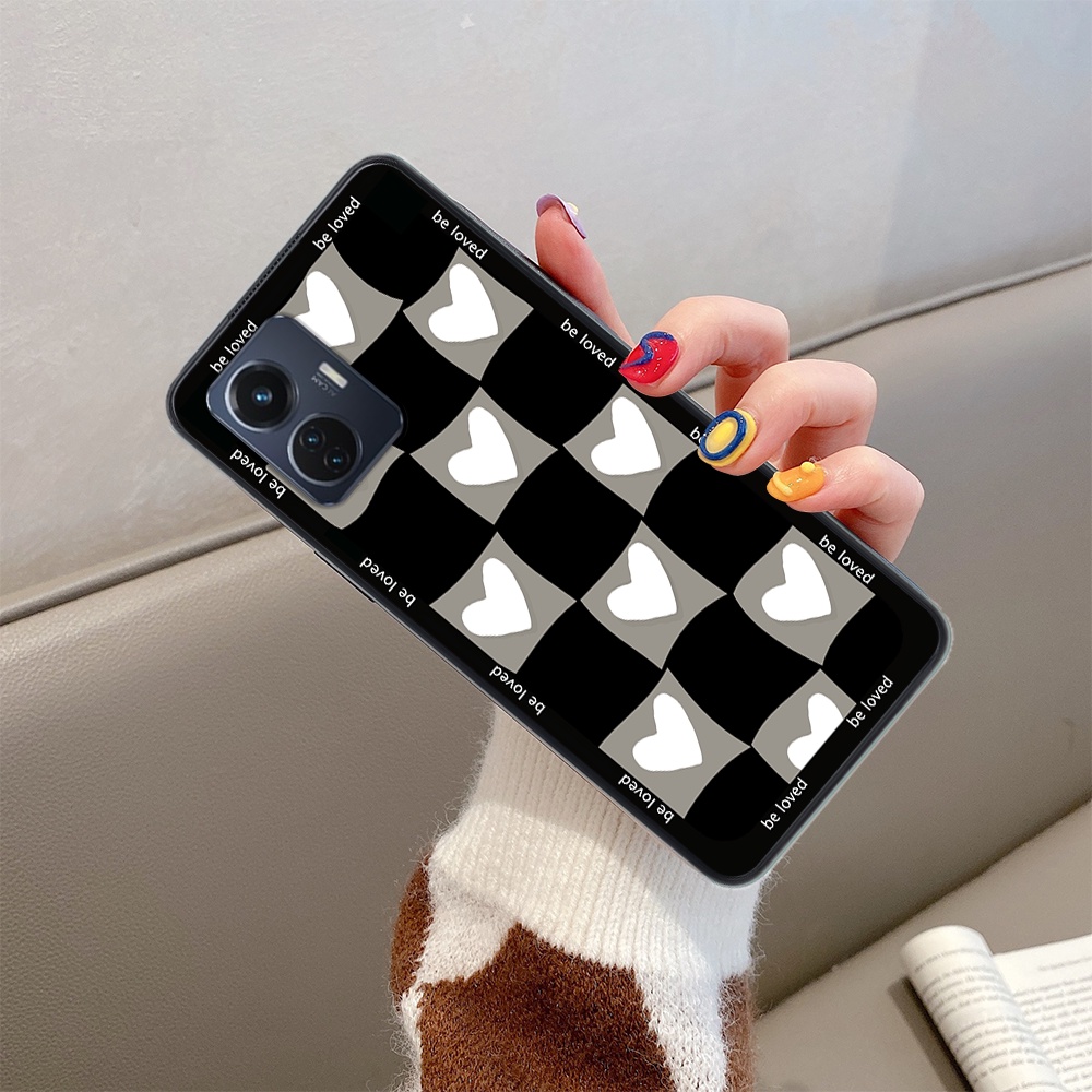 Vivo y55 2022 / y35 เคสโทรศัพท์หัวใจหยัก