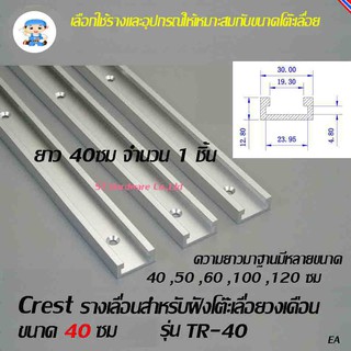 ST Hardware รางเลื่อนสำหรับฝังโต๊ะเลื่อยวงเดือนขนาด 400 มม Crest รุ่น TR-040